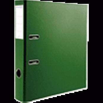 Папка-регистратор 50мм А4 зеленая Attomex "Lite" с уголком, с карманом, ПВХ  3093900с