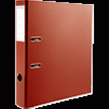 Папка-регистратор 50мм А4 красная Attomex "Lite" с уголком, с карманом, ПВХ  3093901с