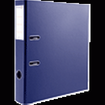 Папка-регистратор 50мм А4 синяя Attomex "Lite" с уголком, с карманом, ПВХ  3093902