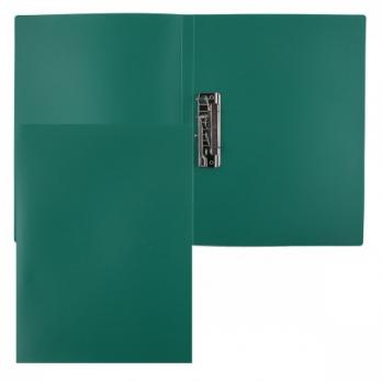 Папка с боковым прижимом A4 Attomex зеленая, пластик-0,5мм, непрозрачная  3110401