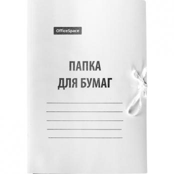 Папка с завязками А4 мелованный картон 440г/м2 OfficeSpace  257304