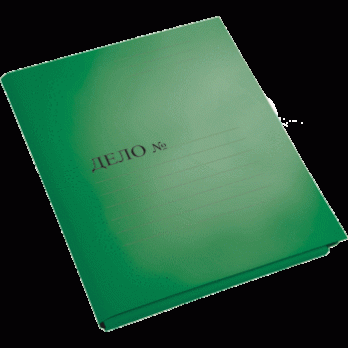 Папка-скоросшиватель A4 deVente "Дело" 280г/м2, картон мелованный, зеленая  3112411