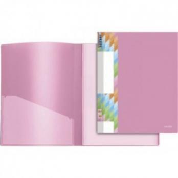 Папка А4 10 файлов deVente "Juicy " розовая, пластик-0,45мм  3100901