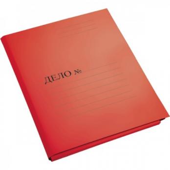 Папка-скоросшиватель A4 deVente "Дело" 280г/м2, картон мелованный, красная  3112409