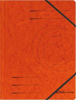 Папка архивная Прагматик оранжевая, картонная, на резинке  431-316