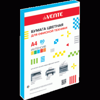 Бумага для оргтехники цветная А4 100л deVENTE 
