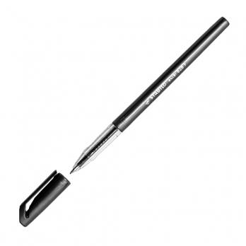 Ручка шариковая черная Stabilo "Exel" 0,5(0,35)мм, игольчатый стержень  828/46NXF 