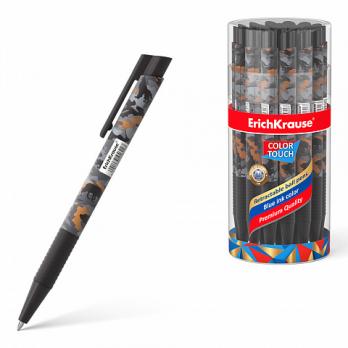 Ручка шариковая автоматическая синяя Erich Krause "ColorTouch" 0,7(0,35)мм, ассорти  ЕК 48782
