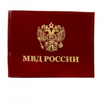Обложка для удостоверения МВД, черная FT-MVD-K01