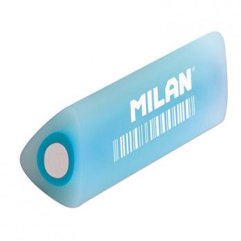 Ластик Milan голубой, 4,5x1,9x1,8,см, треугольный, полупрозрачный пластик  PPMF30 973233