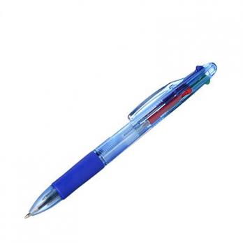 Ручка шариковая автоматическая 4 в 1 ClipStudio резиновый упор  622-001