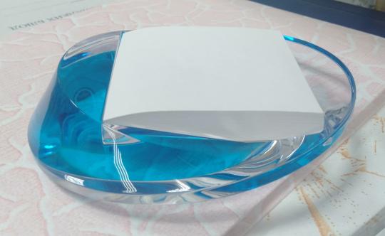 Подставка для бумажного блока Lamark акрил, прозрачно-голубой  DA0557-TB