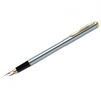 Ручка перьевая синяя Berlingo "Velvet Prestige" 0,8мм, корпус-золото/хром, в футляре CPs_82501 209399