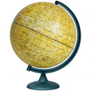 Глобус D=32см Глобусный мир  "Луна" на круглой подставке  10079
