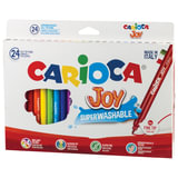 Фломастеры 24цв Carioca "Joy" круглые, суперсмываемые  40615 012849