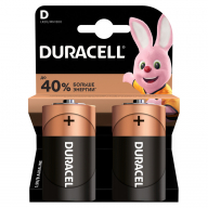 Батарейка Duracell Basic D (LR20) алкалиновая, 2BL, 1шт  5000394052512 176946
