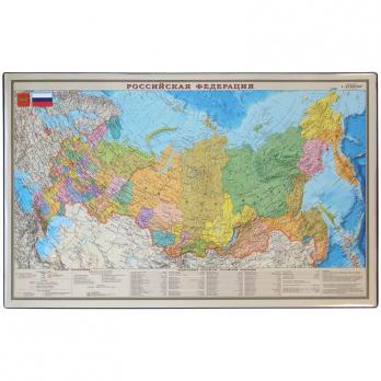Настольное покрытие "Карта РФ"(физич.) 375*580мм BDM2100F                 