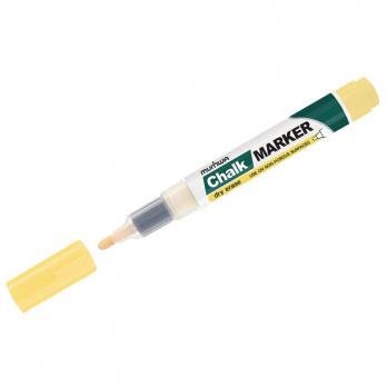 Маркер меловой желтый MunHwa "Chalk Marker" 3мм , спиртовая основа  СМ-08