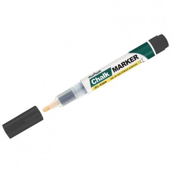 Маркер меловой черный MunHwa "Chalk Marker" 3мм, спиртовая основа   СМ-01
