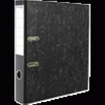 Папка-регистратор 50мм А4 мраморная с черным корешком Attomex 