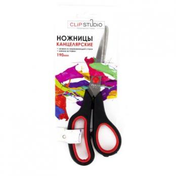 Ножницы 19см ClipStudio цветные пластиковые ручки 589-002