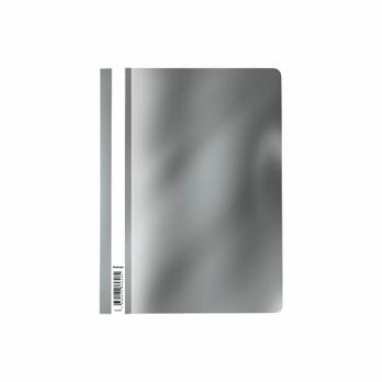 Папка-скоросшиватель А4 Erich Krause "Glossy Ice Metallic" серебро, пл.-0,18мм, пр. верх.ЕК 55138