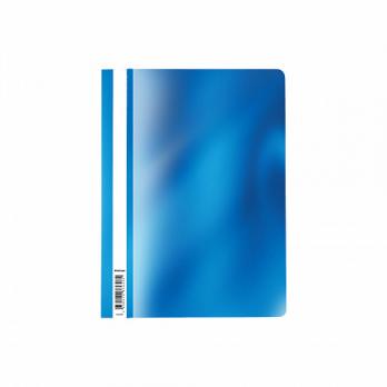 Папка-скоросшиватель А4 Erich Krause "Glossy Ice Metallic" синяя, пл.-0,18мм, пр. верх.ЕК 55139