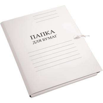 Папка с завязками А4 мелованный картон 380г/м2 Attomex 3077414