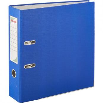 Папка-регистратор 75мм А4 синяя Комус с уголком, ЭКО ПВХ  1029149