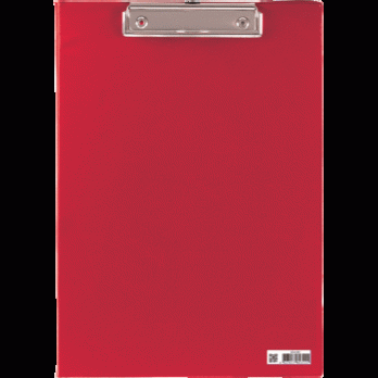 Папка-планшет А4 deVente красная, с верхним прижимом, полипропилен, 1200мкм  3034506