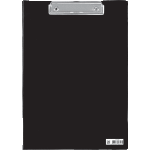 Папка-планшет А4 deVente черная, с верхним прижимом, полипропилен, 1200мкм  3034508
