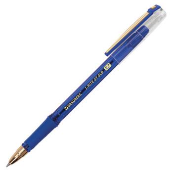 Ручка шариковая автоматическая синяя Brauberg 