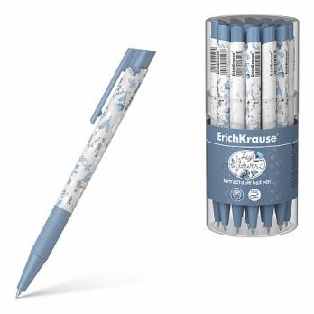 Ручка шариковая автоматическая синяя Erich Krause "Frozen Beauty Matic&Grip" 0,7(0,35)мм  ЕК 54527