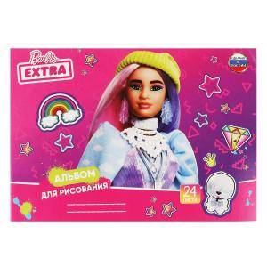 Альбом для рисования А4 24л Умка "Barbie Extra" 67168