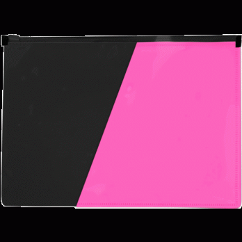 Папка молнии А4 deVente "Monochrome" глянцевая, ПВХ, 180мкм, розовая   3072321
