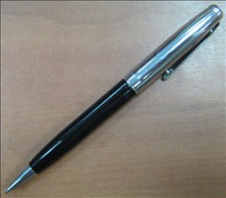 Ручка подарочная шариковая поворотная синяя, метал.корпус, ассорти, с кристаллом  К69 