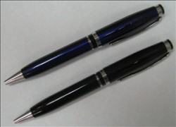 Ручка подарочная шариковая поворотная синяя, метал.корпус, ассорти  К80