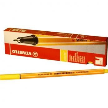 Ручка капиллярная желтая Stabilo "Point 88/44" 0,4мм 88/44  071702