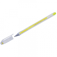 Ручка гелевая желтая Crown "Hi-Jell Color" 0,7(0,5)мм  HJR-500HB 001958