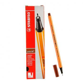 Ручка капиллярная коричневая Stabilo "Point 88/45" 0,4мм  88/45 142090