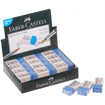 Ластик Faber-Castell "PVC-Free" 41х19х11мм, прямоугольный, синий  188230
