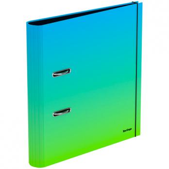 Папка-регистратор 50мм А4 Berlingo "Radiance", ламинированная, голубой/зеленый градиент