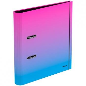 Папка-регистратор 50мм А4 Berlingo "Radiance", ламинированная, розовый/голубой градиент