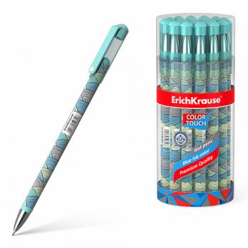 Ручка гелевая синяя Erich Krause "Emerald Wave" 0,38(0,25)мм, матовый корпус  ЕК 50829