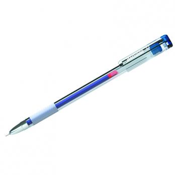 Ручка гелевая синяя Berlingo "Standart" 0,5(0,3)мм, игольч., рез.упор  CGp_50012