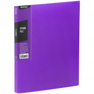 Папка с пружинным скоросшивателем А4 Berlingo "Color Zone", 17мм, 600мкм, фиолетовая AHp_00607