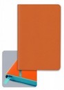 Записная книжка А6  98л Феникс+ "Ноутбук" малиновая+салатовая, оранжевый срез, тонирован офсет 42602