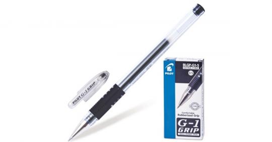Ручка гелевая черная Pilot 0,5(0,3)мм, рез.упор   BLGP-G1-5  140197  029448