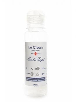 Антисептик-гель 100мл Le Clean ANTISEPT на спиртовой основе  LC-G100SD