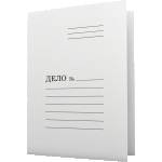 Папка-скоросшиватель A4 Attomex "Дело" 220г/м2, картон немелованный, белая  3112700